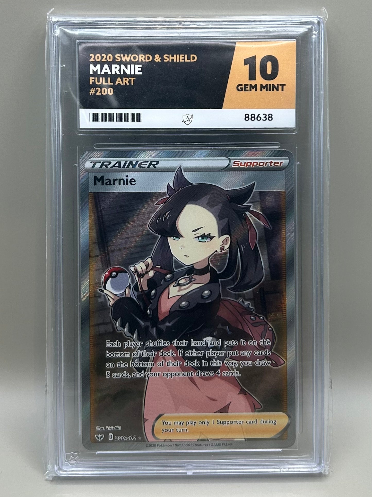 Marnie - 200/202 - Full Art - Sword & Shield - English - Mint 10
